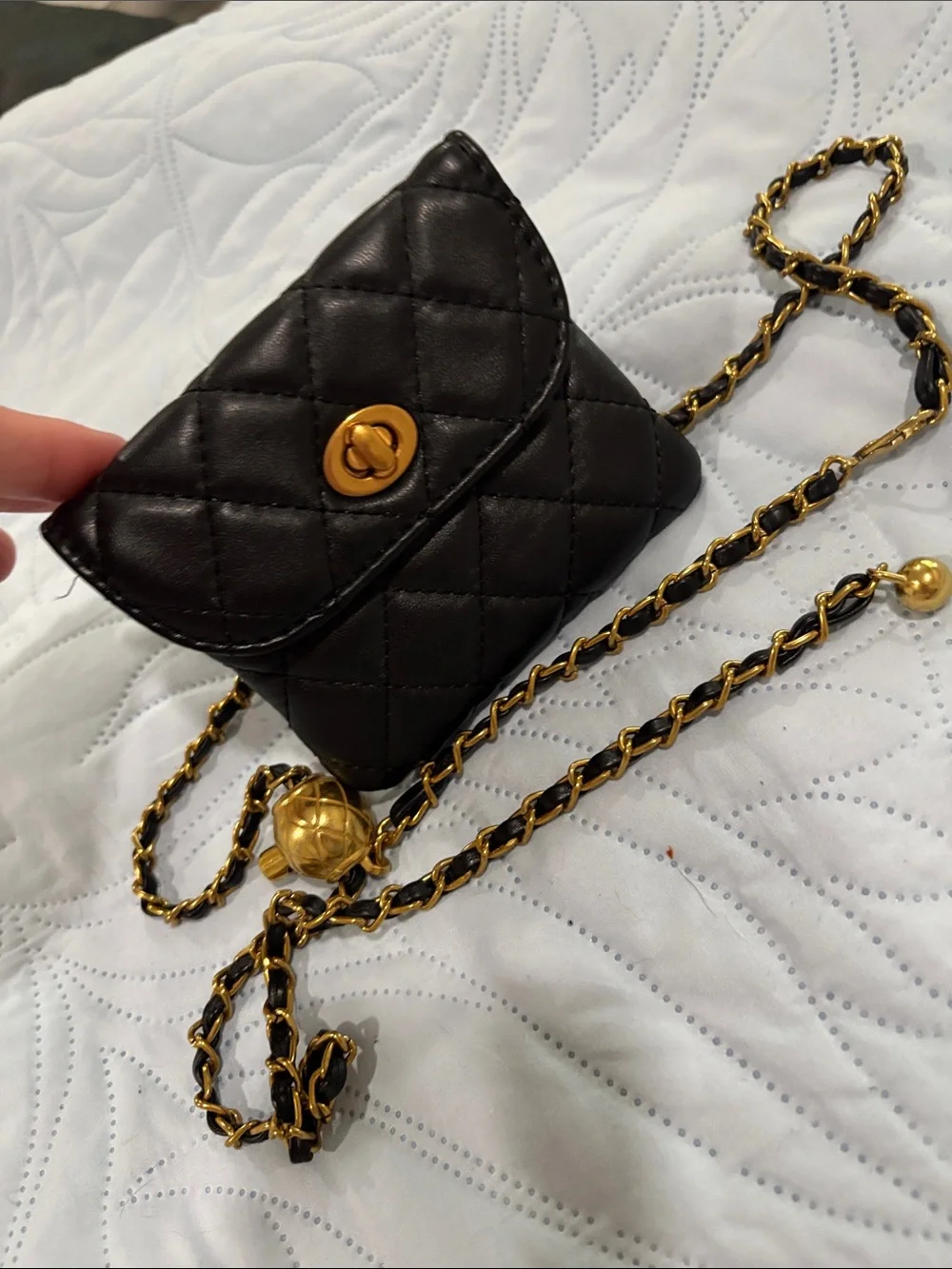vintage gold mesh coin purse
